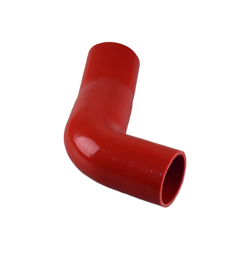 紅色可變角度硅膠管車用定制耐熱管